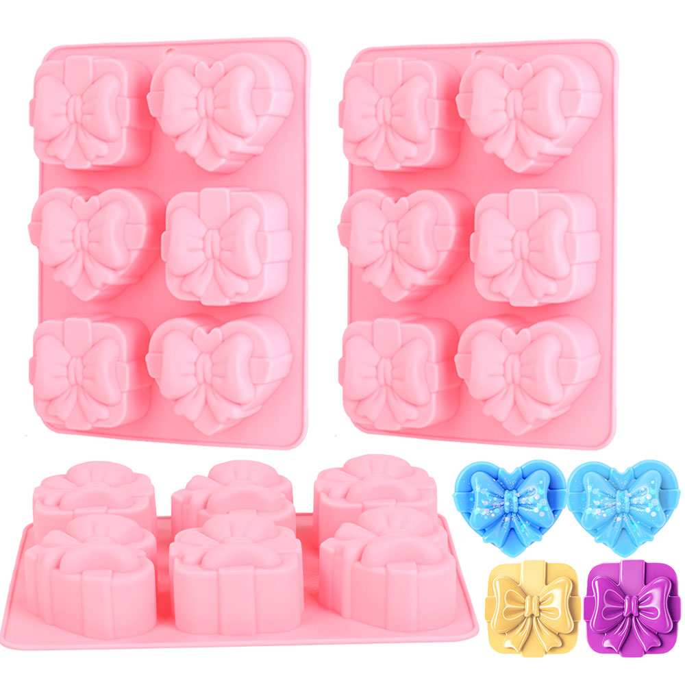 Candle Making Products - Square Heart Shape Silicone Mold 6