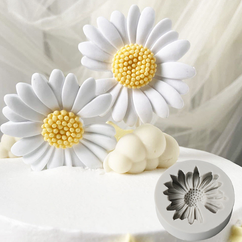Candle Making Products - 3D Daisy Flower Mold Sun Silicone