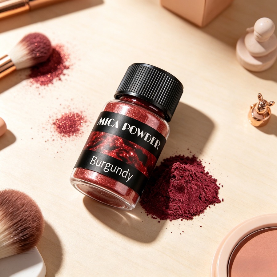 Candle Making Products - Jewelry Making Burgundy Mica Powder –