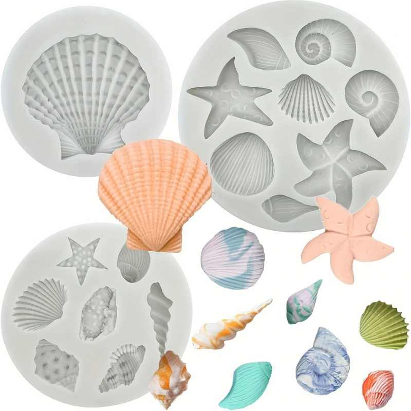 Candle Making Kit Wholesale - 3pcs/set, Shell Mold Set, Irregular Shape,