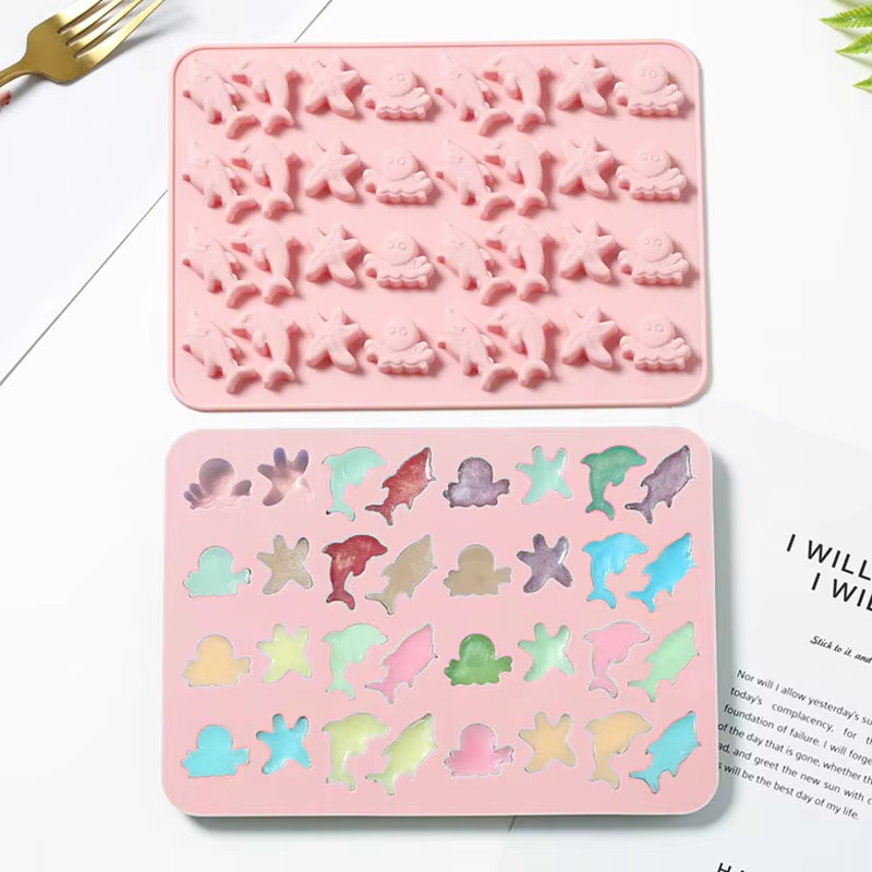 Candle Making Kit Wholesale - Seabed Creature Chocolate Silicone Mold Dolphin