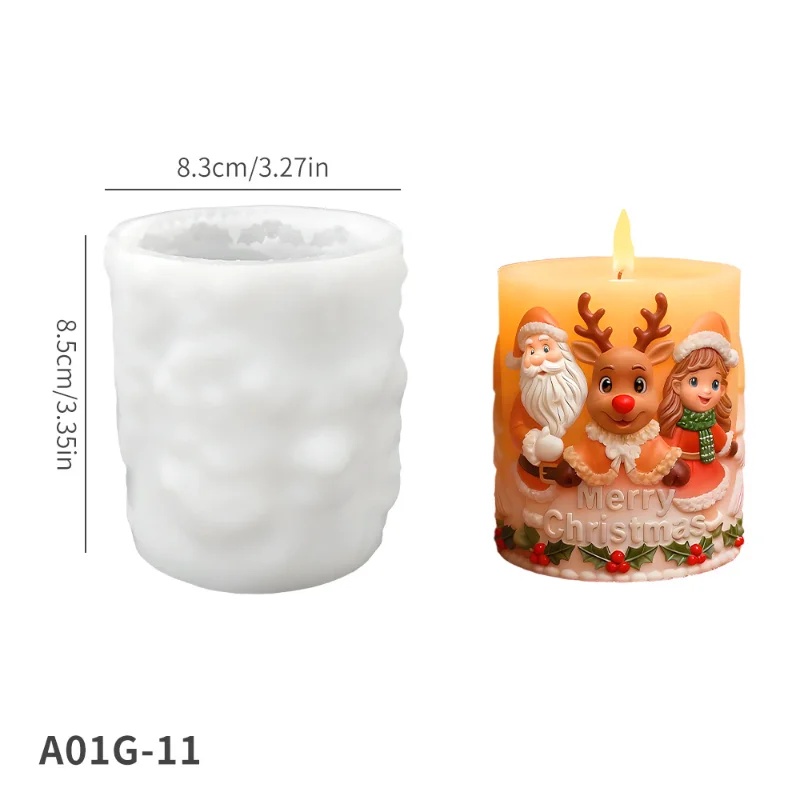 Embossed Cylindrical Silicone  - огляд і ціна Candle Making Event