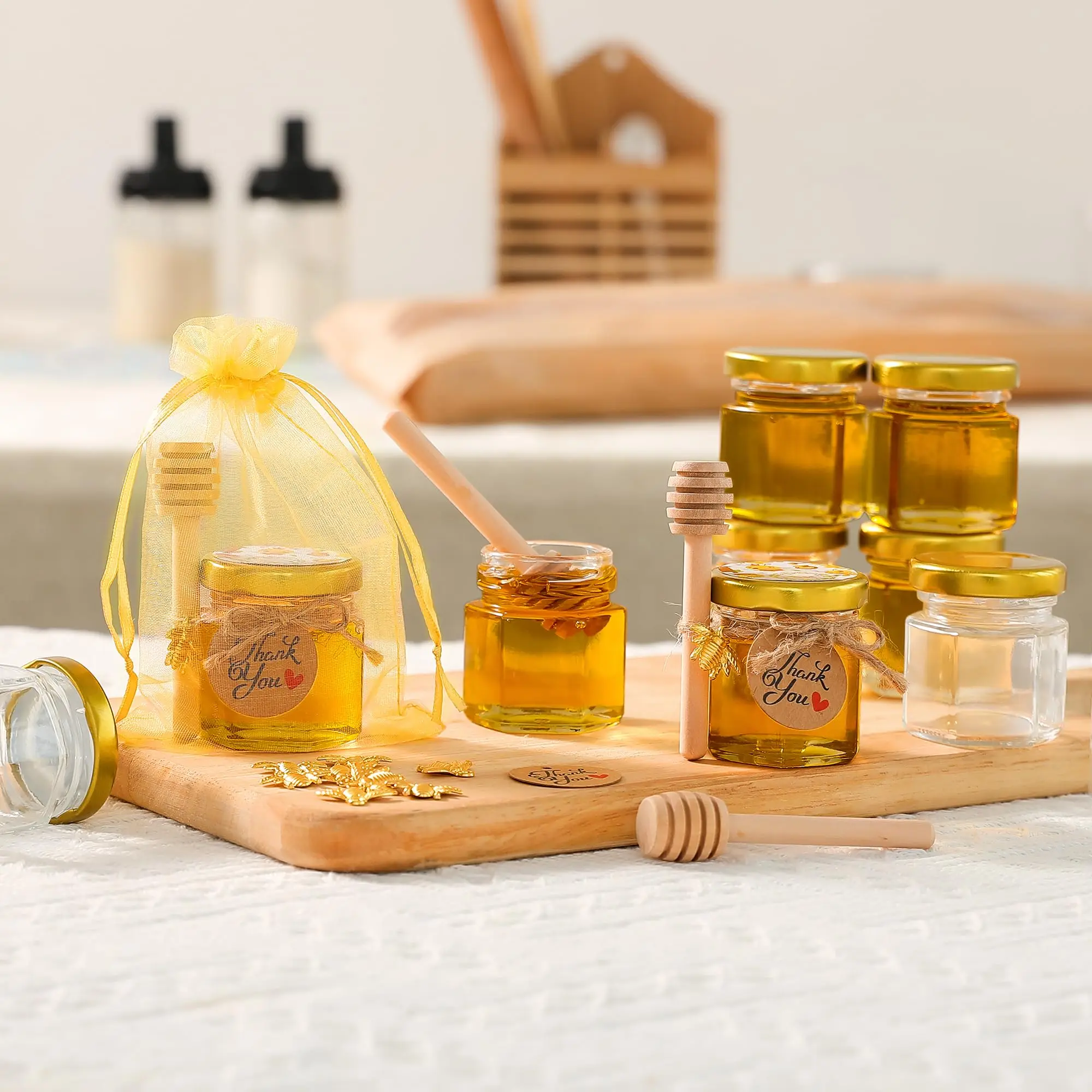 1.5Oz Hexagon Mini Glass Honey - огляд і ціна Candle Making Event