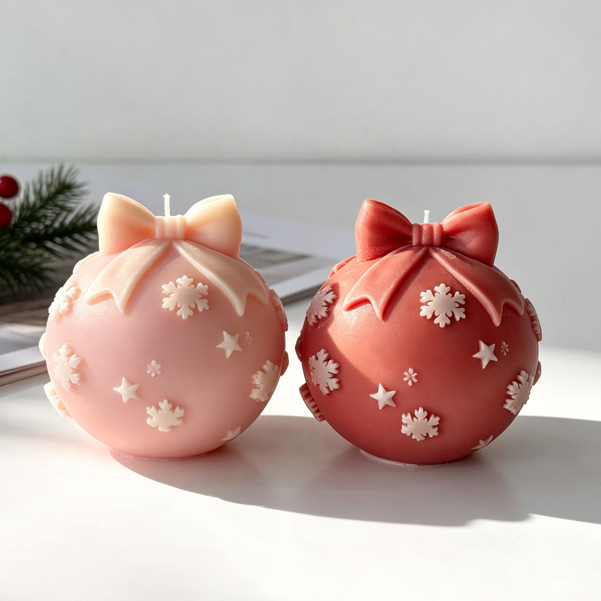 DIY Bow Tie Christmas Ball Sil - огляд і ціна Candle Making Products