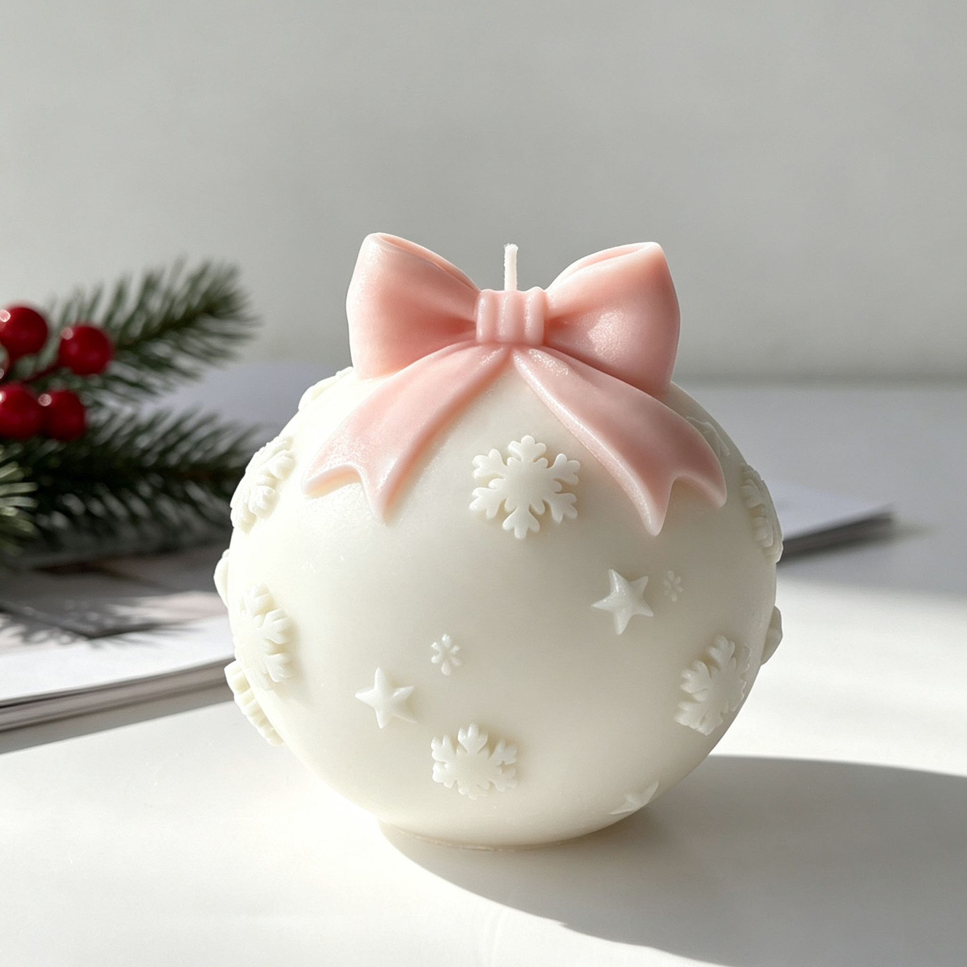 DIY Bow Tie Christmas Ball Sil - огляд і ціна Candle Making Products