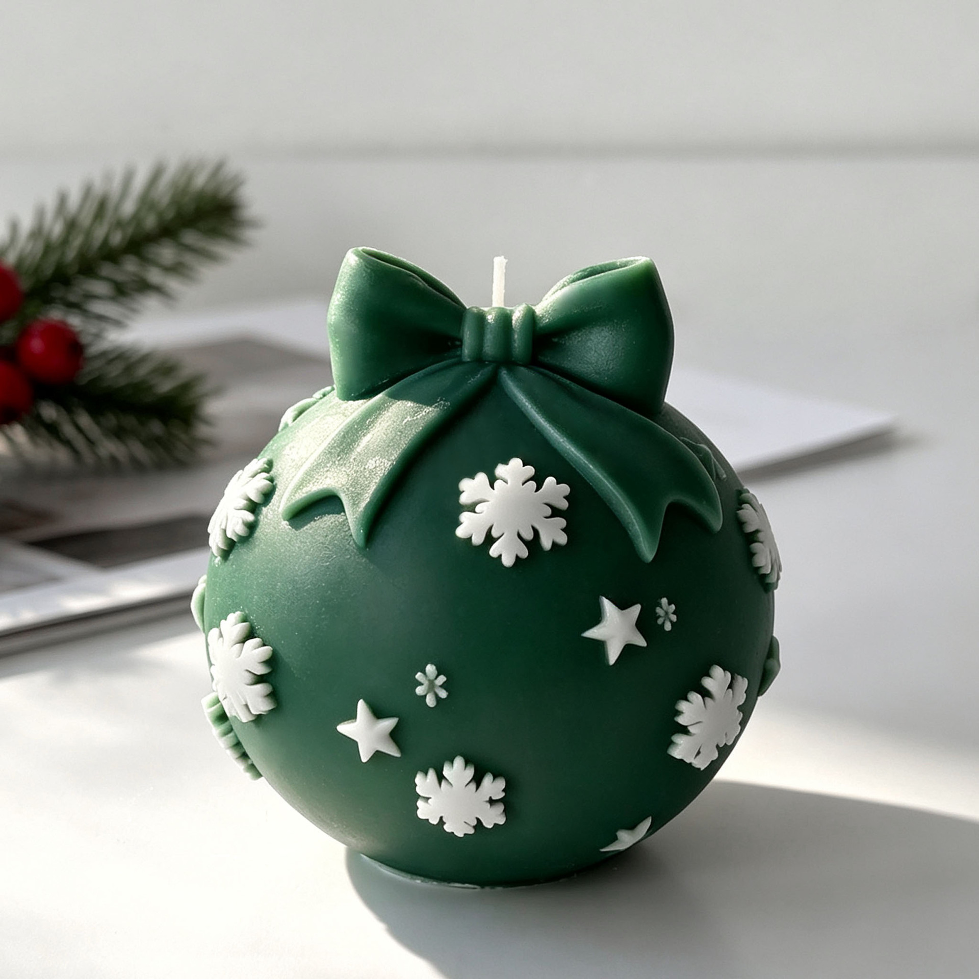 DIY Bow Tie Christmas Ball Sil - огляд і ціна Candle Making Products