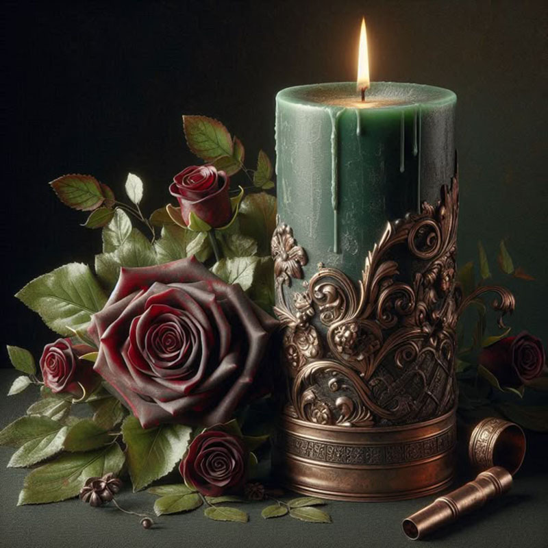 Vintage Baroque Vine Relief Co - огляд і ціна Candle Making Vinings