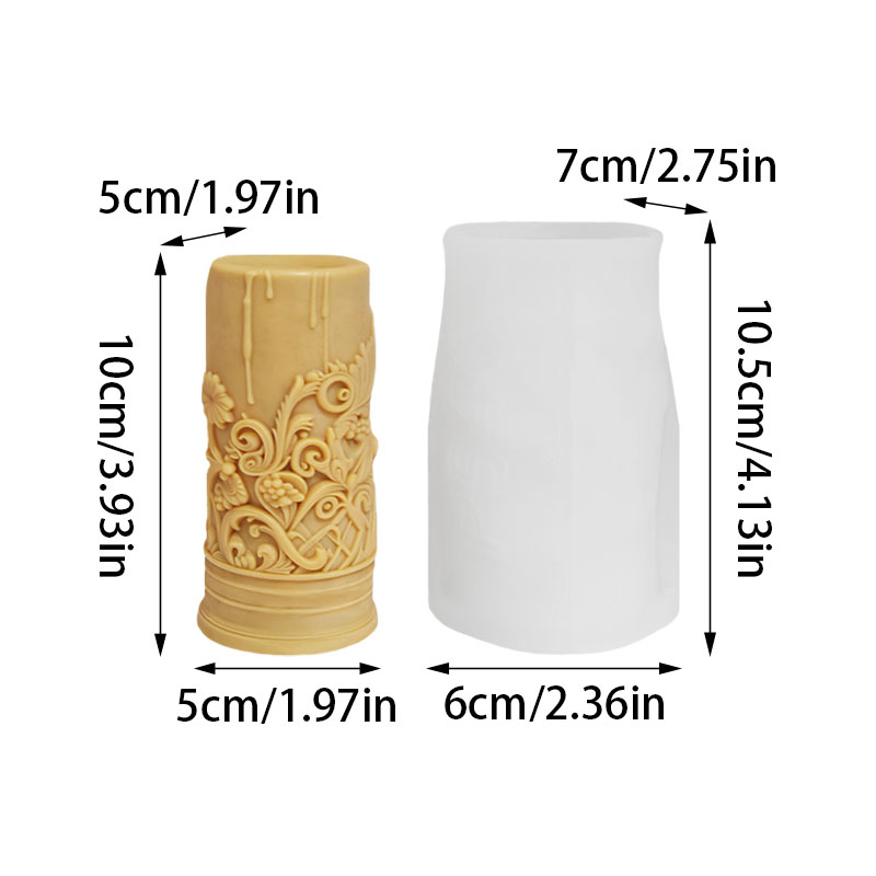 Vintage Baroque Vine Relief Co - огляд і ціна Candle Making Vinings