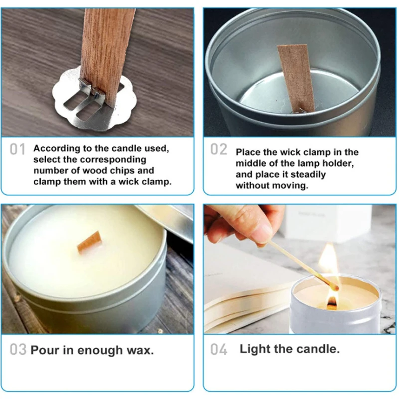 10sets Top quality Wood Candle - огляд і ціна Candle Making Homewood