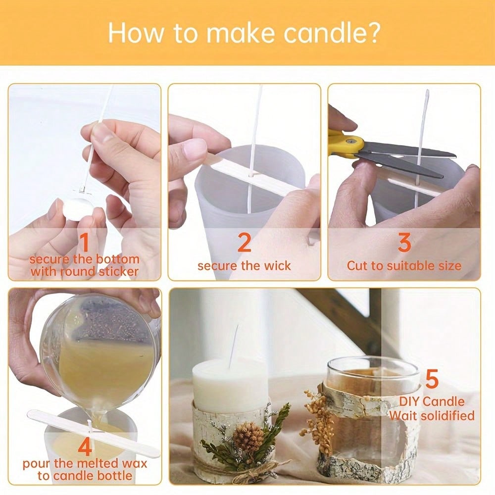 5/10/20/30/50pcs Wooden Candle - огляд і ціна Candle Making Kit Wholesale
