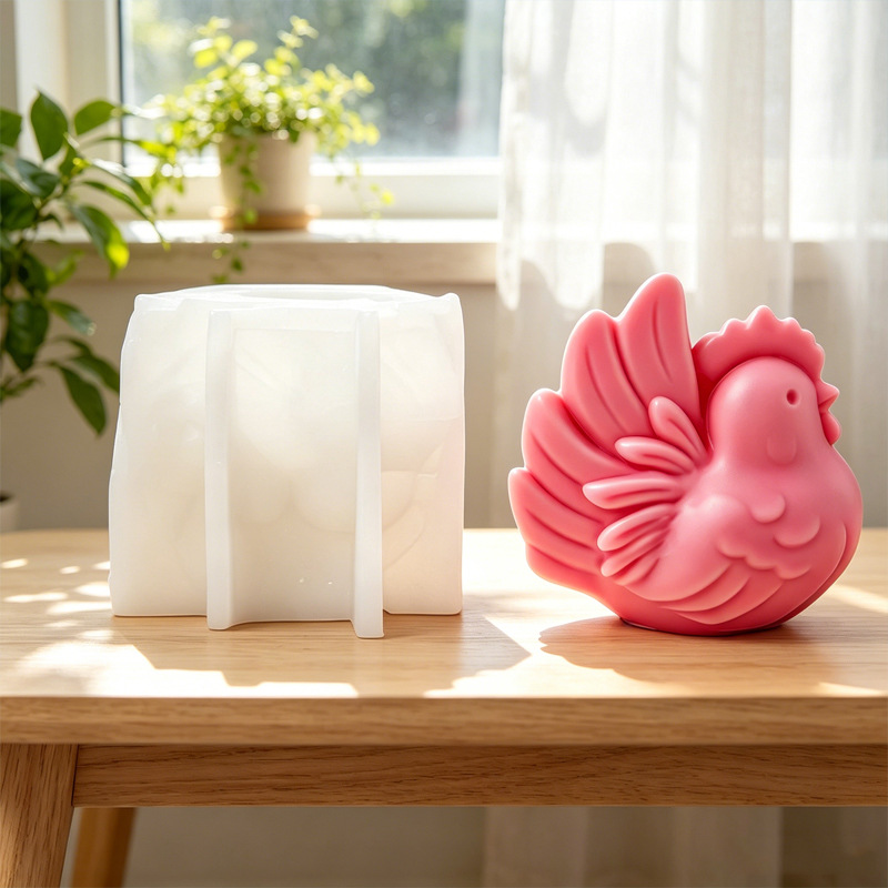 Cartoon Hen Silicone Candle Mo - огляд і ціна Candle Making Products