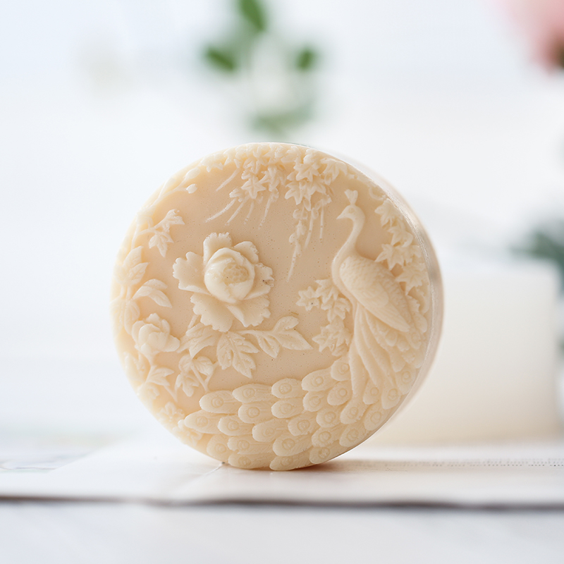 Peacock Flower Pattern Silicon - огляд і ціна Candle Making Products