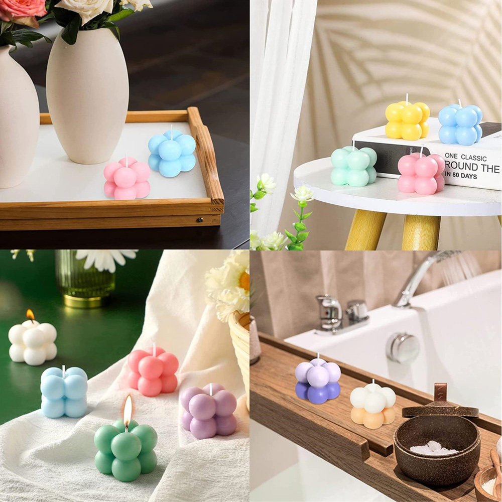 3D Bubble Cube Silicone Candle - огляд і ціна Candle Making Kit Wholesale