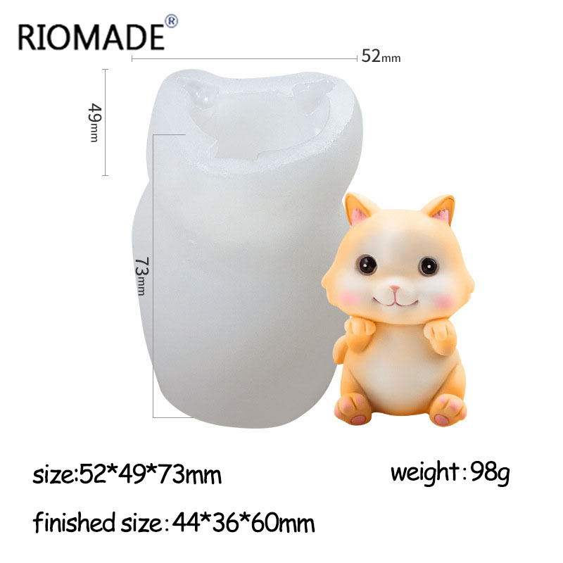 Cat Silicone Molds 6 Styles 3D - огляд і ціна Candle Making Products