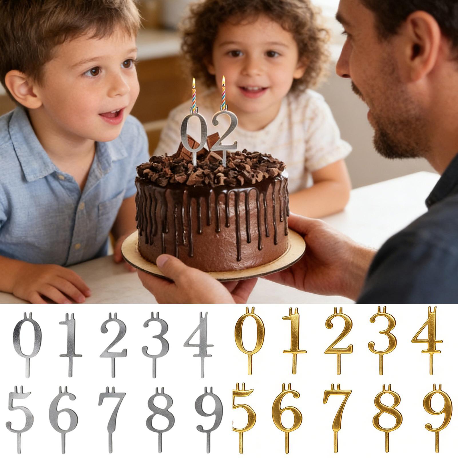 10pcs 0-9 Number Cake Toppers  - огляд і ціна Candle Making Products