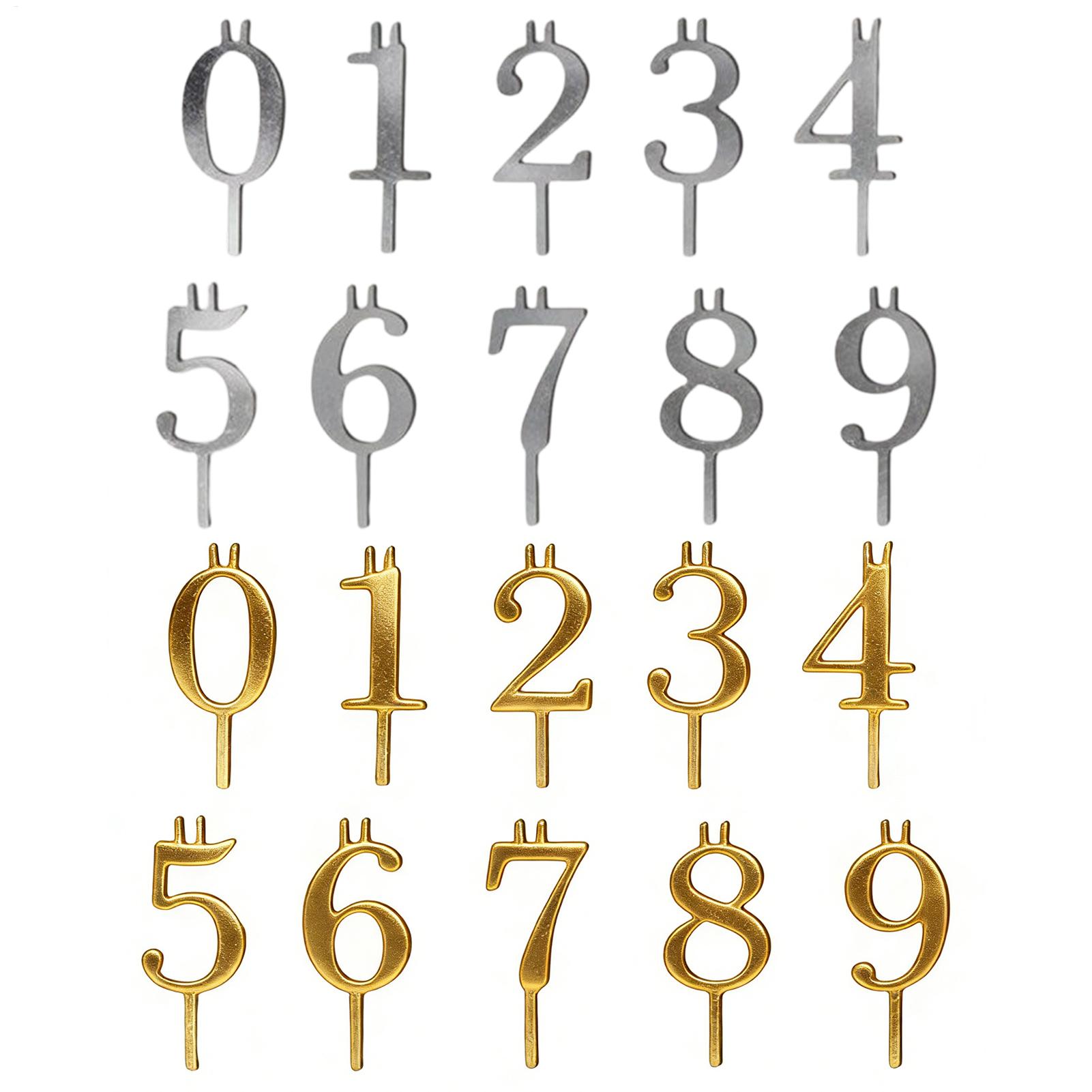 10pcs 0-9 Number Cake Toppers  - огляд і ціна Candle Making Products