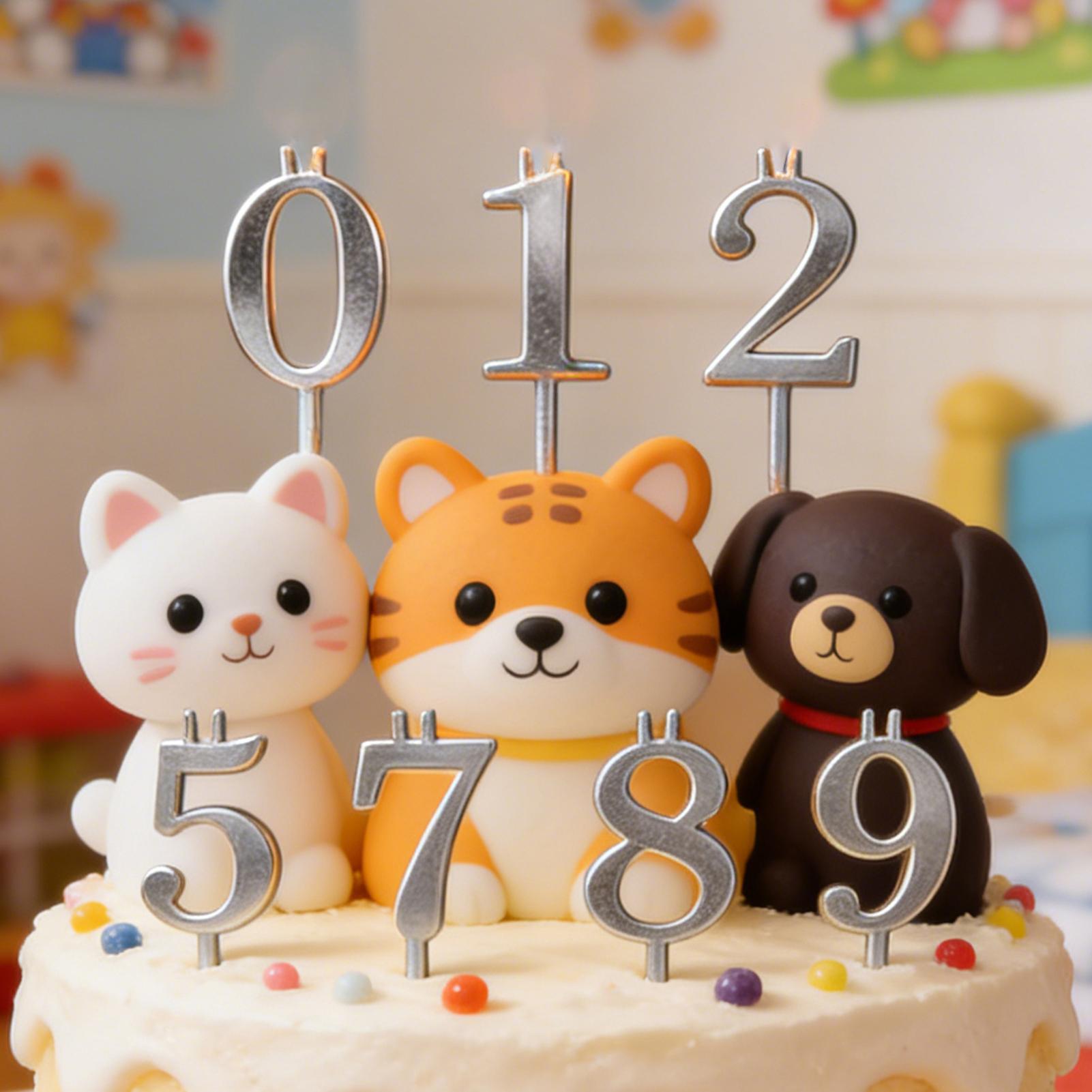 10pcs 0-9 Number Cake Toppers  - огляд і ціна Candle Making Products
